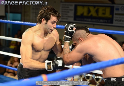 2013-11-16 Vigevano - Born to Fight 3196 Rob Le Noir-Marcello Monetti - MMA